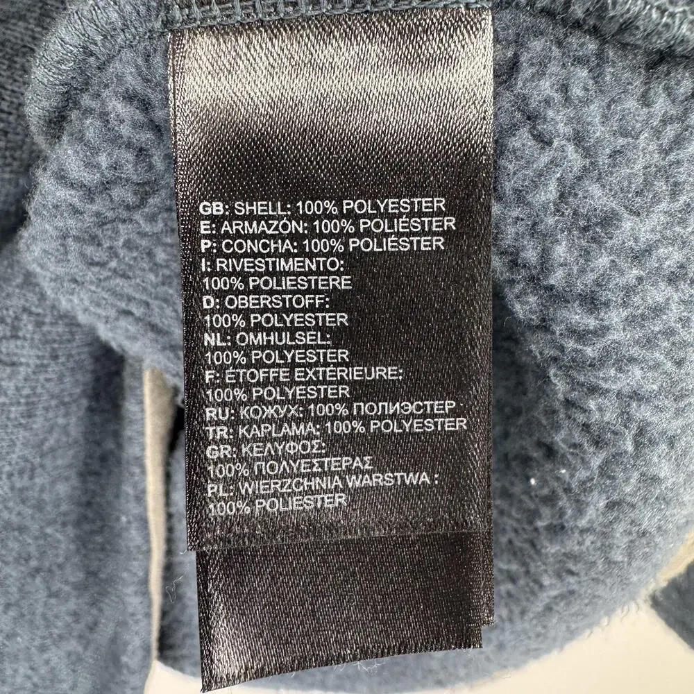 The North Face Mens XL Osito Fleece 1/4 Zip Pullover Blue Jacket NF0A2SUX